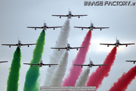 2019-10-13 Linate Airshow 7596 PAN - Frecce Tricolori - Aermacchi MB-339